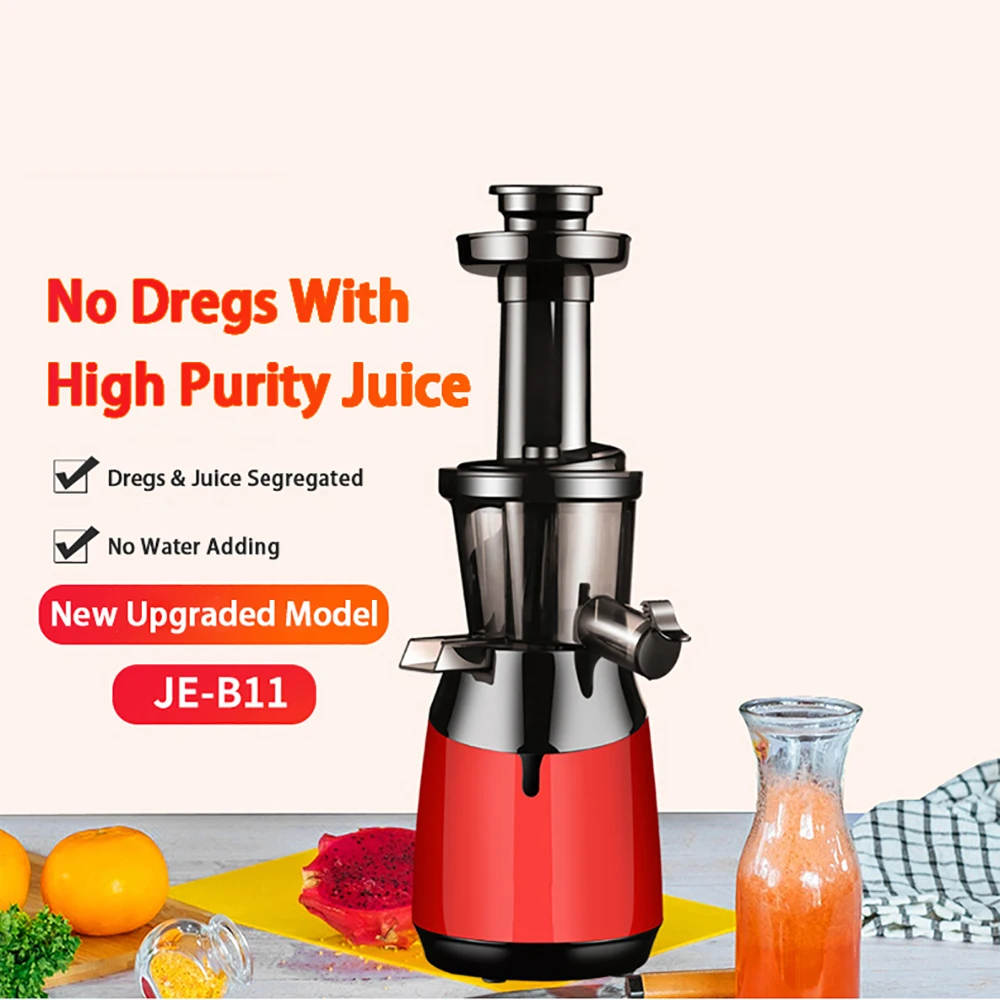 Manual Oran Citrus Mango Fruit Vetable Juice Extractor Machine Electric Slow Press Commercial Juicer Household RV Use Easy Clean