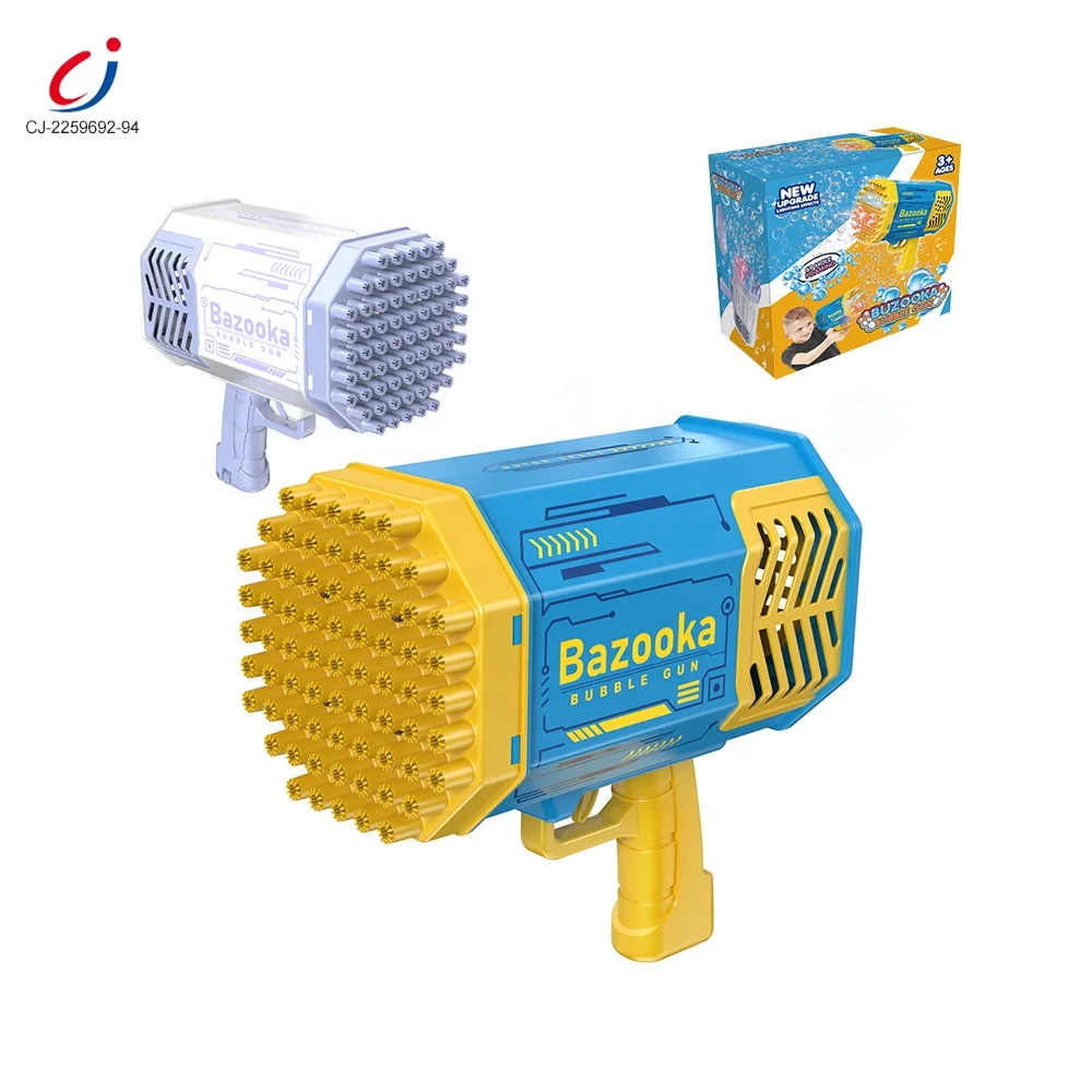 Chengji Hand-Held Bazooka Bubble Gun - 69 Holes & Lights