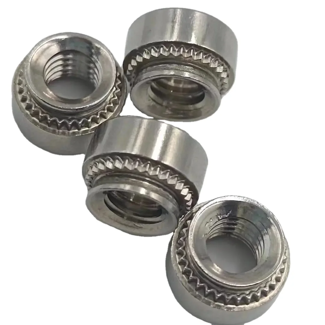 Durable M5 Thread 304 Stainless Steel Riveted Sheet Metal Clamp Nuts Type Various Automotive Industry Applications GB