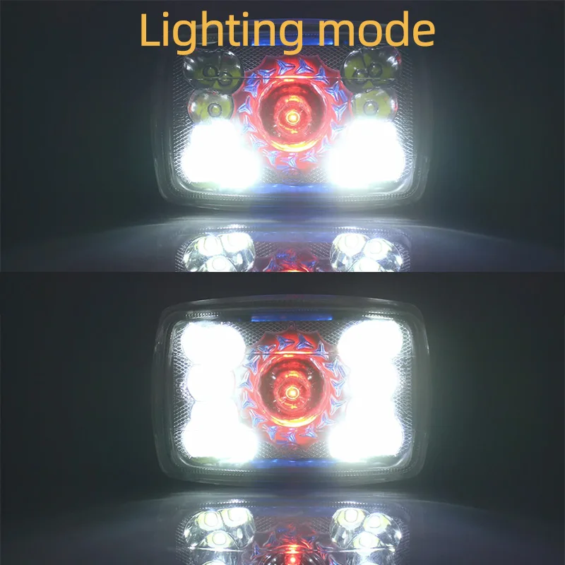 Motoled HD Glass Lampshade Motorcycle Headlight for GN125