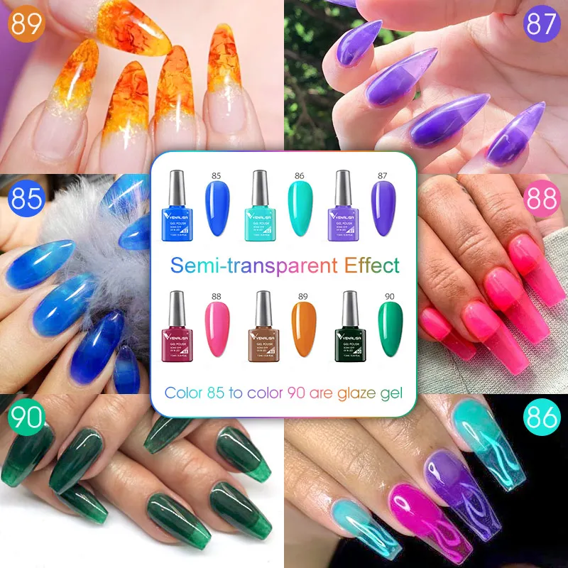 Beetles Lot de 20 vernis à ongles gel UV LED avec couche de base et