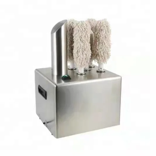 Полировальная машина для винных стекол с 5 щеточками, автоматическая полировальная машина для винных стекол, полировальная машина для стекла