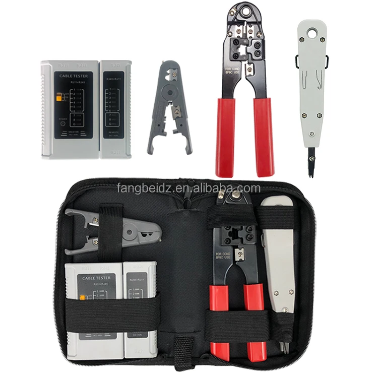 4 In 1 Lan Cable Tool Kit Structured Cabling Installers Kit 4piece