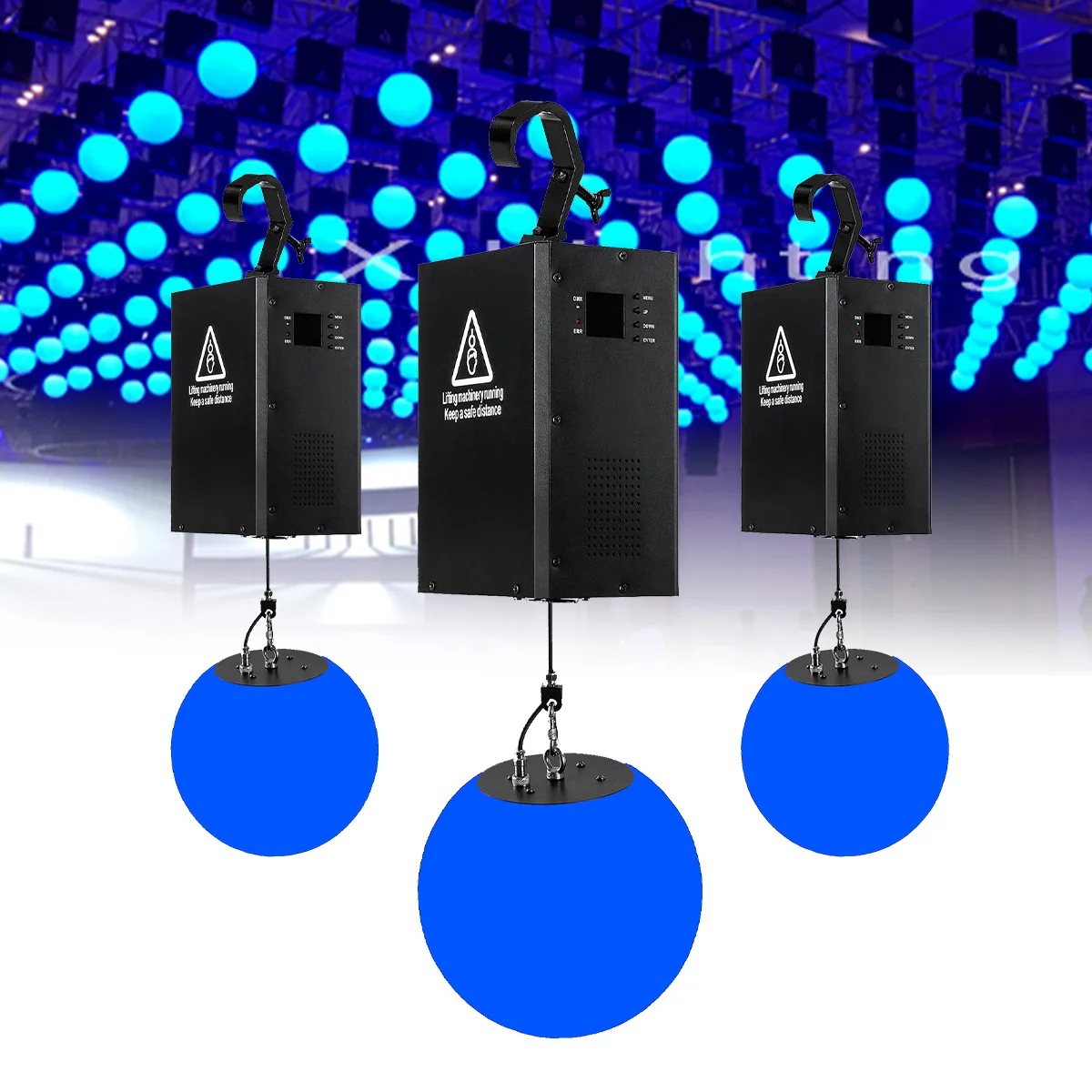 DMX Motor Control Kinetic Lights LED Lifting Ball Stage Event Lights