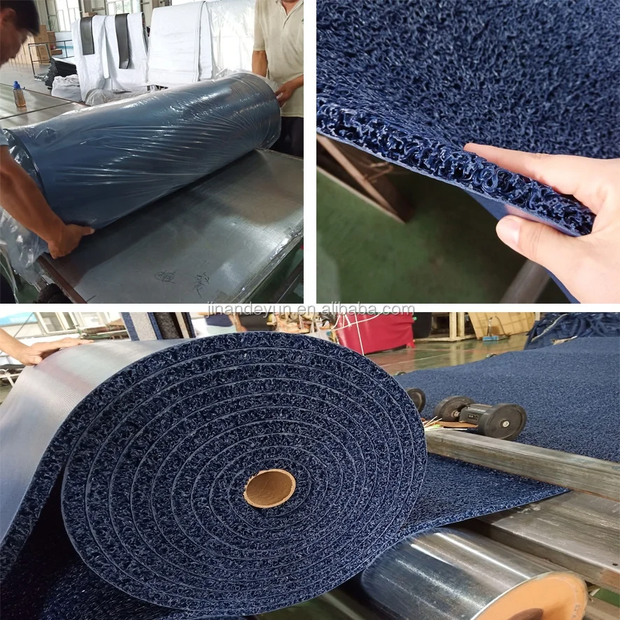 Customized Spaghetti Mat Unbacked PVC Vinyl Loop Mats Spaghetti Mat Unbanked for Canada