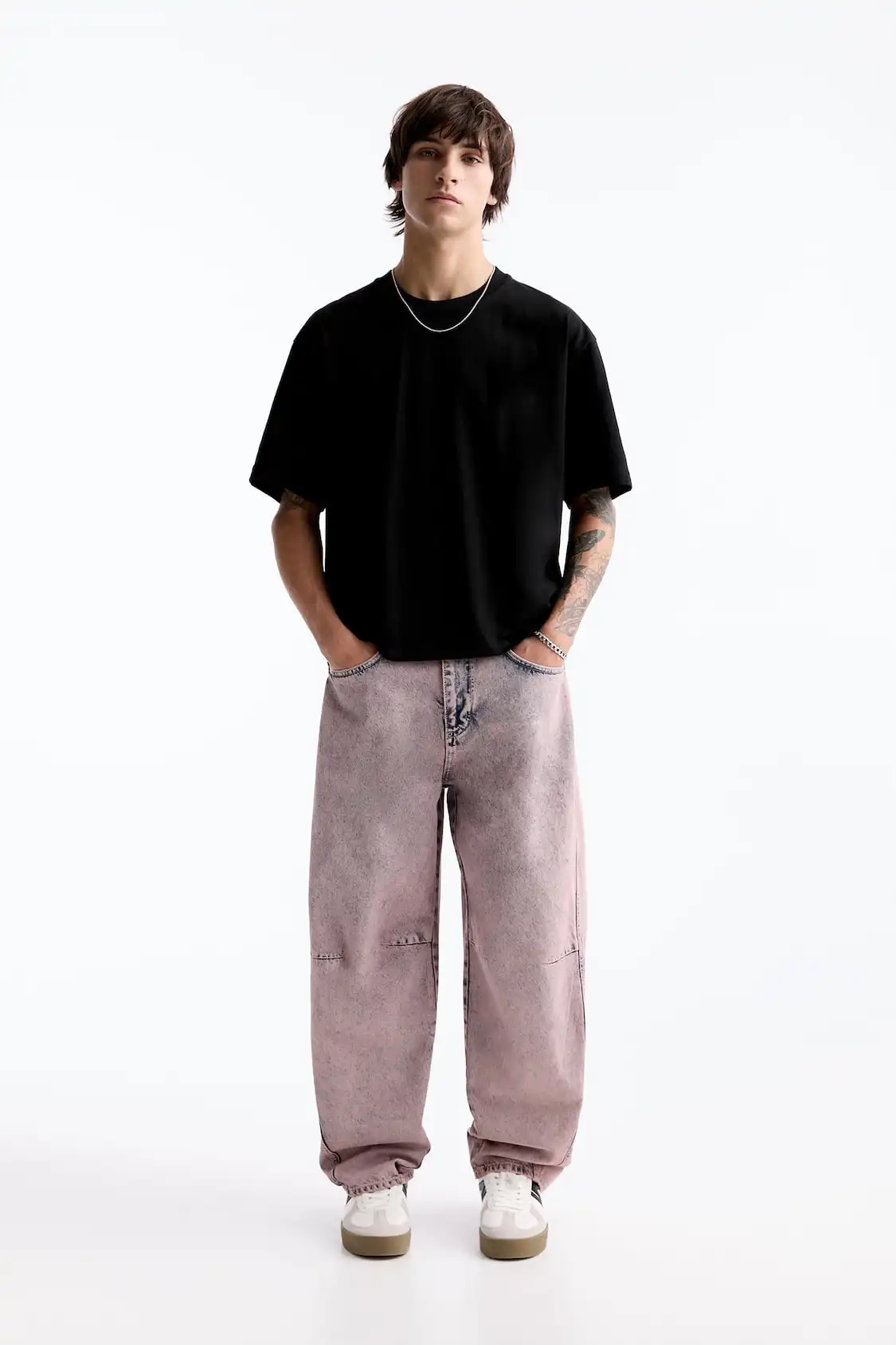 Custom Designer Street Wear Stack oversize Jeans pantaloni a