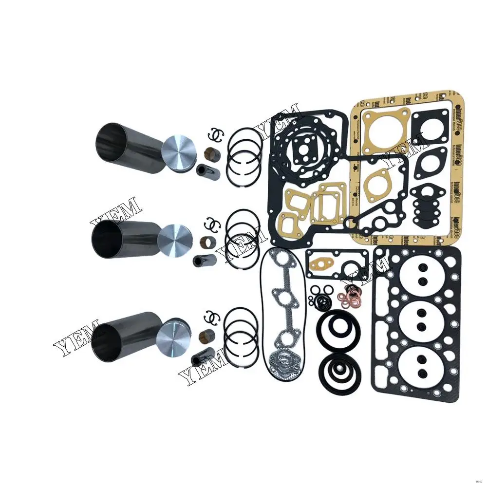 Engine Rebuild Kit With Piston Ring Liner Overhaul Gasket Set Fit for Kubota D850 Excavator Forklift Diesel Engine Repair Parts