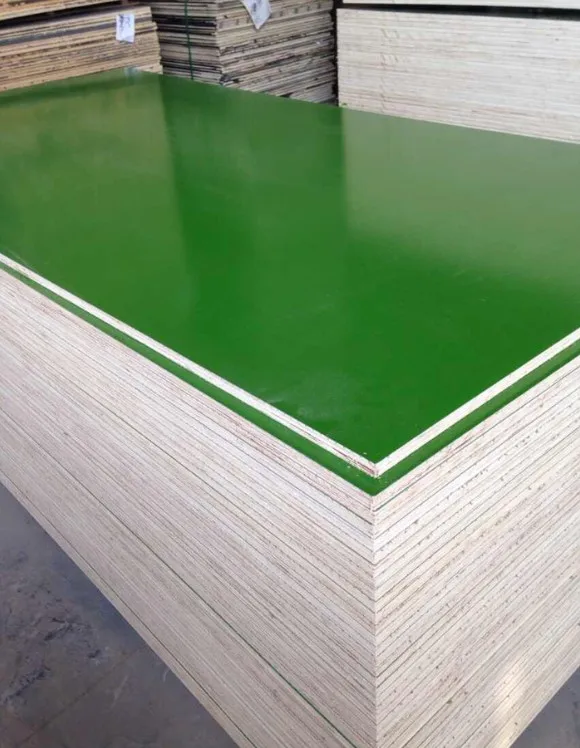 GREEN PP PLASTIC FILM FACED FORMWORK PLYWOOD factory