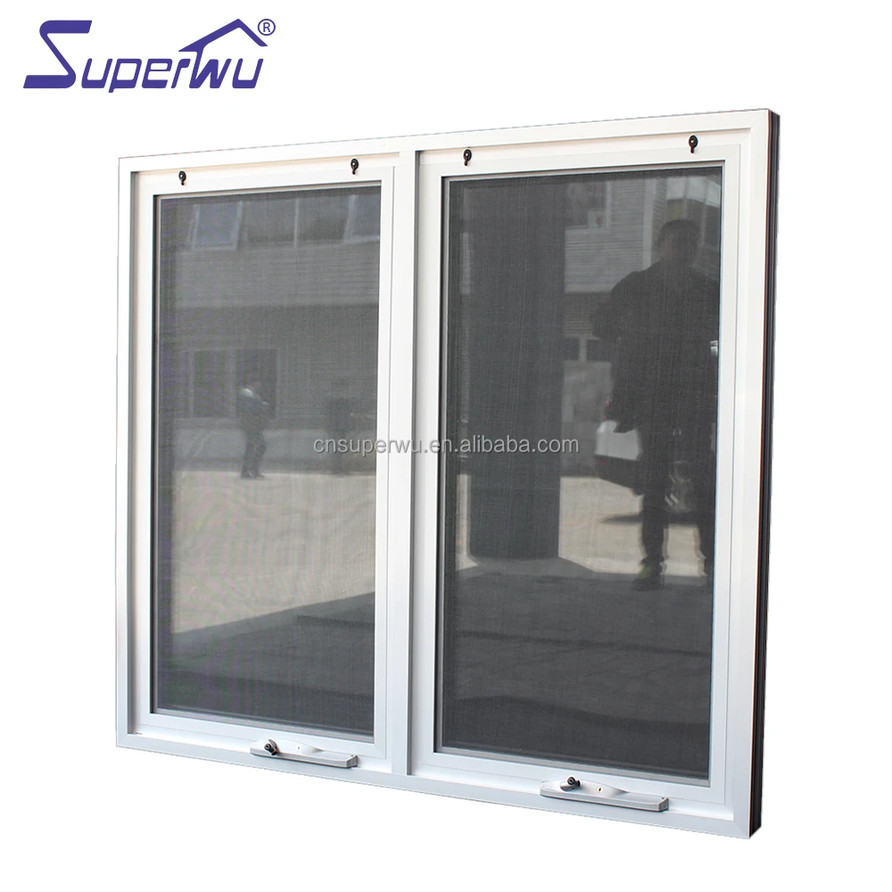 China supplier bast sale aluminum standard bathroom window sizes inward opening aluminum awning window