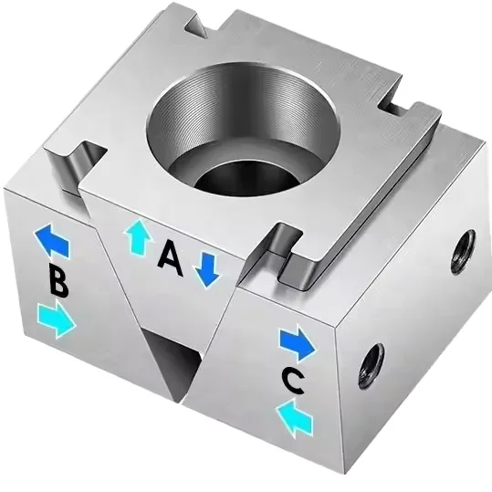 M6 8 10 12 Smooth Jaws Precision Modular Vise Wedge Clamping Element Vise MINI OK Vice Wedge Clamp Precision Modular Single Vise