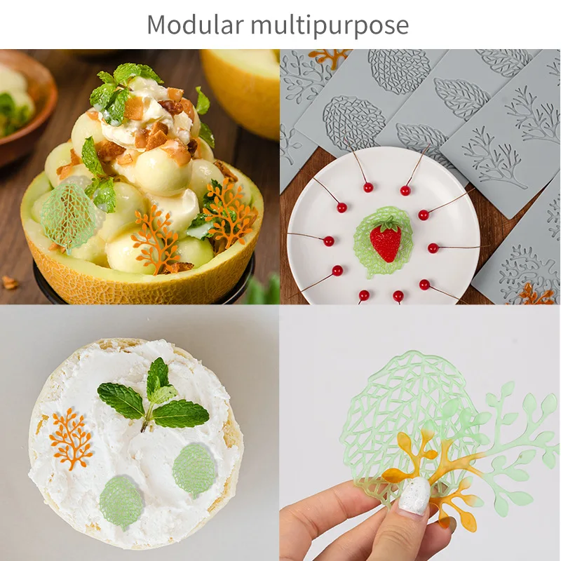 Coral Tree 3D Leaf Silicone Mold for Chocolate & Candy Crafting Cake & Cupcake Decoration with Polymer Clay Cake Tools details