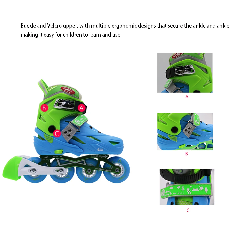 Hot Selling High Quality Children Pu 4 Wheels Inline Roller Skate Shoes