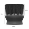 Black fine-bristled brush bag