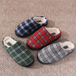 Fashionable Winter Indoor Home Shoes New Style Comfortable Fur Non-Slip Warm for Slippers Closed Toe Plush Outsole for Couples