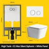 E1 max-ultra-quiet-glaze-powerful flushing-tall tank design