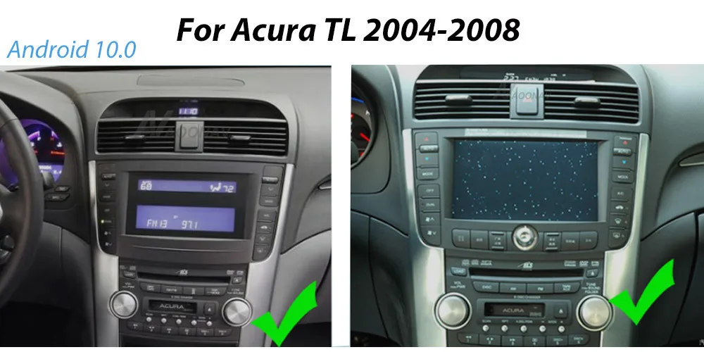 Tesla Vertical Screen Android 10 128G Car Radio Stereo for Acura TL 2004 2005-2008 GPS Navigation Support Steering Wheel Control