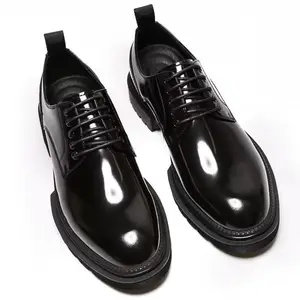 23671 New Trend Men Genuine Leather Shoes Rivet Wedding Formal Dress Shoes Oxfords