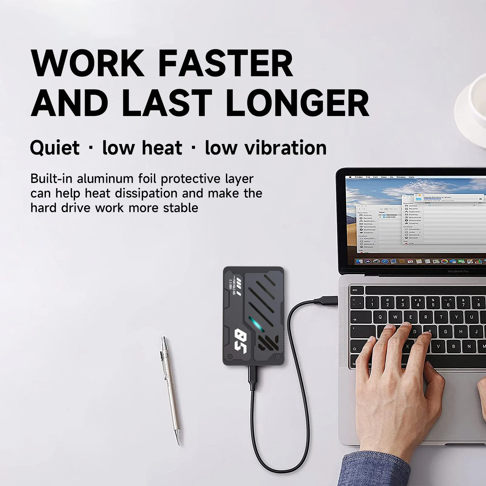 Welcome OEM Order, Factory Whole Selling Usb3.0 Sata External Hard Drive Disk Enclosure Brand-new 2.5