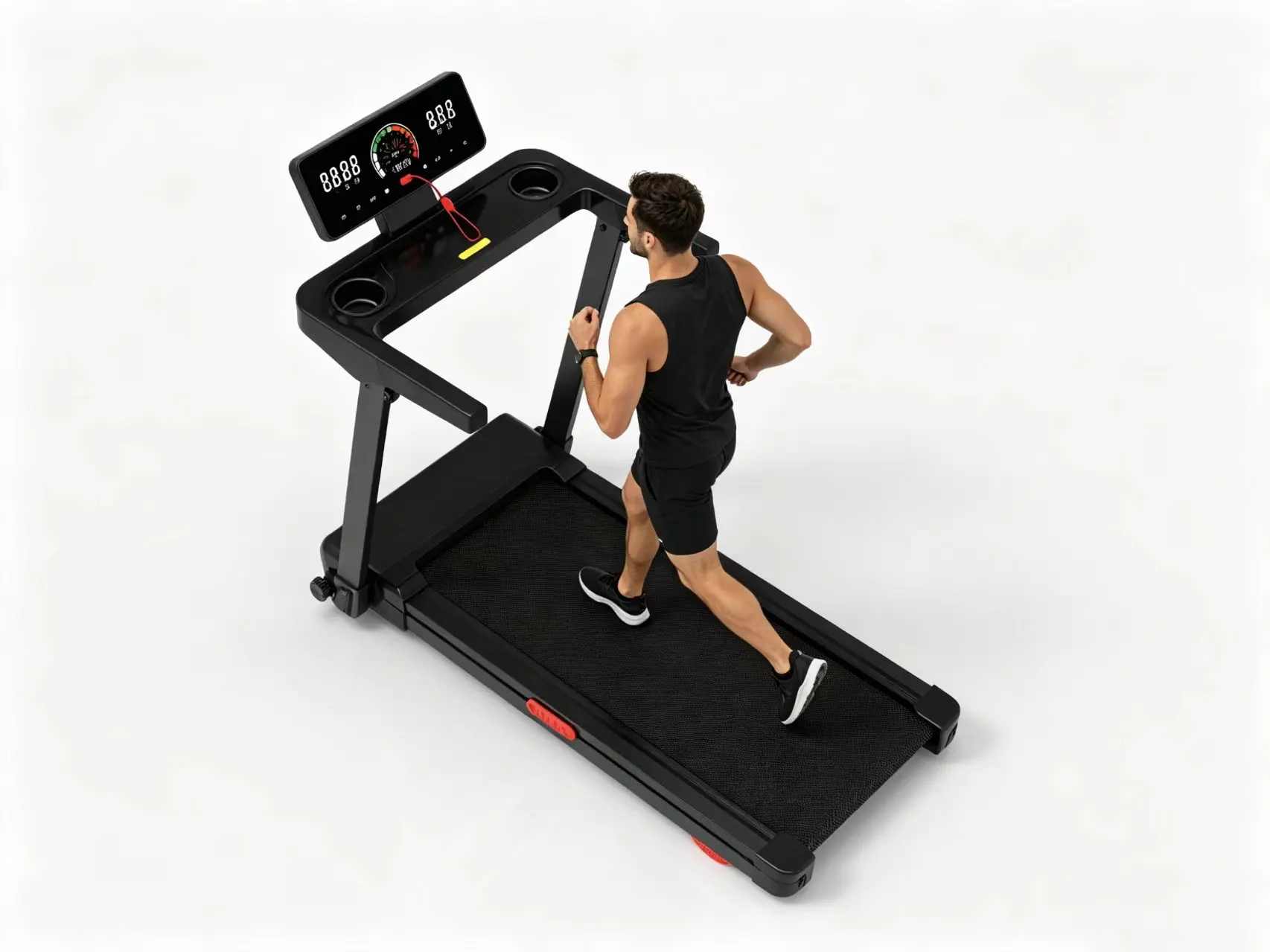 Treadmill Functions Multi-Function Smart Electric Treadmill 12-Speed Adjustment ...