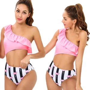 Women's Striped Two-piece Bikini Swimsuit Beachwear