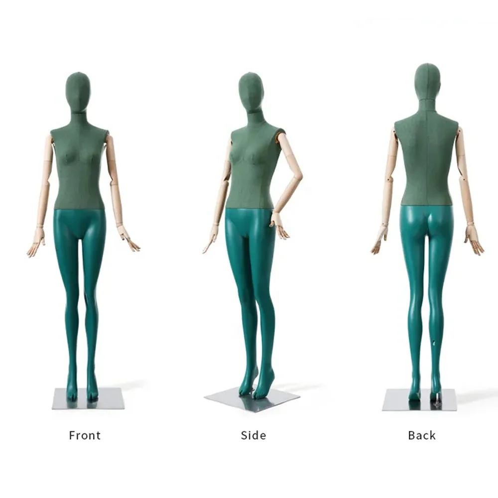 【ウェディン】 全身ディスプレイ調節可能な腕女性生地マネキン女性ウェディングドレスマネキン女性ボディ Buy Female Full