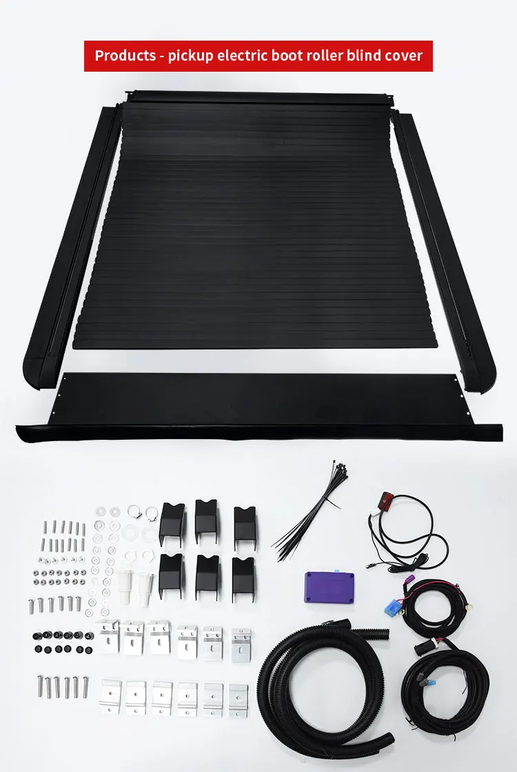 Wholesale Waterproof Power Truck Tonneau Cover Electric Roller Shutter Pickup Bed Cover for Toyota Hilux Revo factory