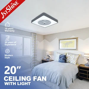 1stshine Ceiling Fan Light High Speed 20 Inches Acrylic Blades Ceiling Fan Wirh LED Light and Remote