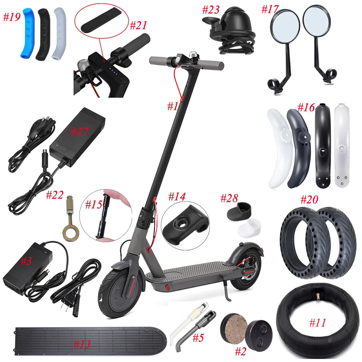Accessories For Xiaomi Mijia M365 Electric Scooter Repair Spare Parts Tools Lot 