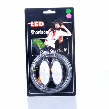 New lights flashing luminous in the dark light up LED shoe lace for party