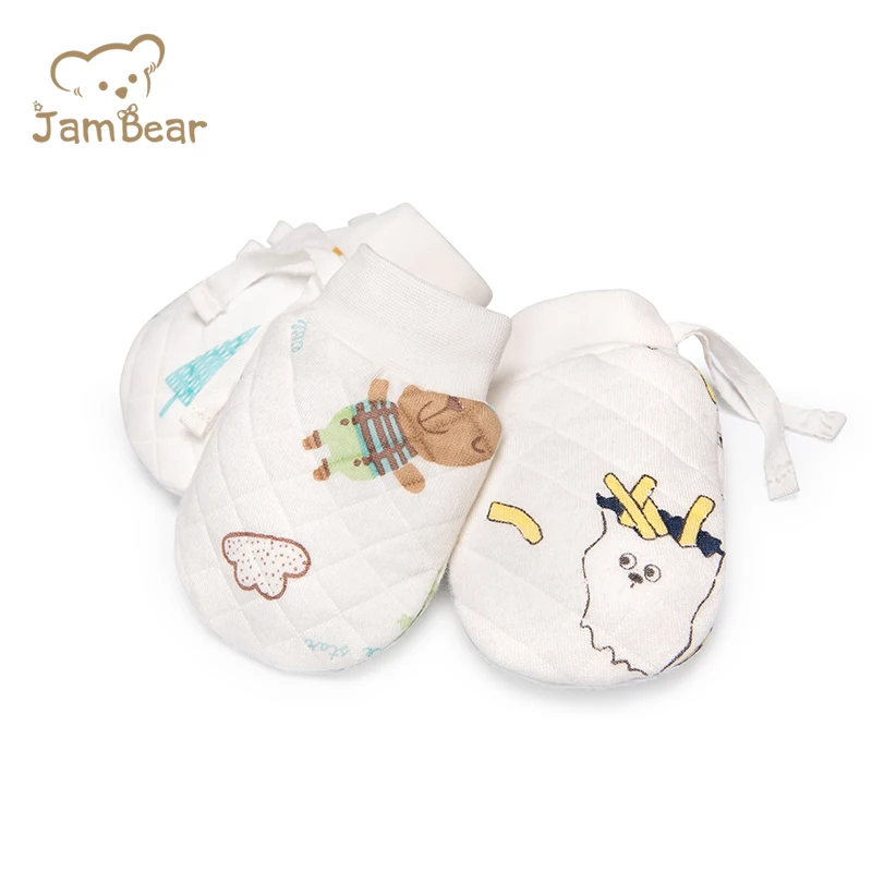 Варежки детские из 100% хлопка с защитой от царапин, детские варежки, высококачественные и удобные варежки для детей, поддержка унисекс, OEM-сервис