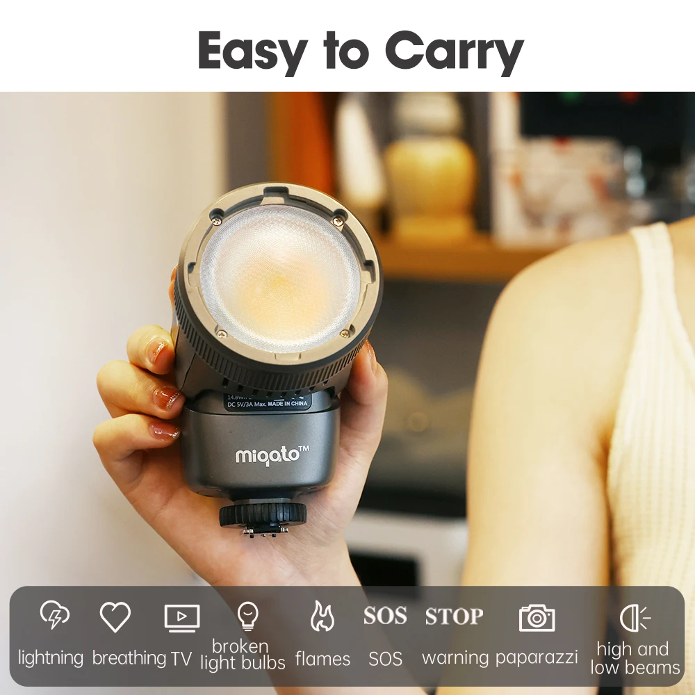 JINBEI H1 LED Camera Flash - Portable and Powerful Lighting