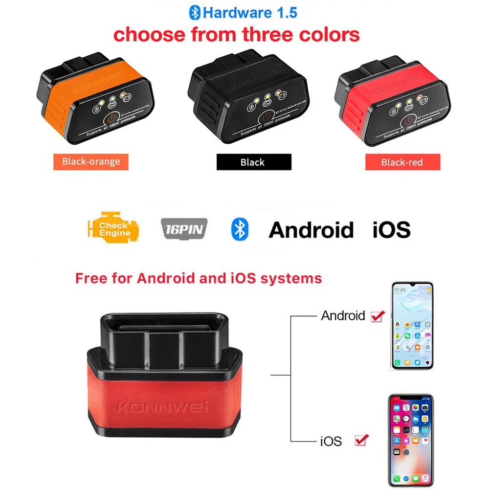 Smart Auto Diagnostic Machine OBD 11 OBD2 Tester OBD ELM327 Vehicle Health Monitor OBD2 Car Code Scanner Bluetooth 4.0 - view 5