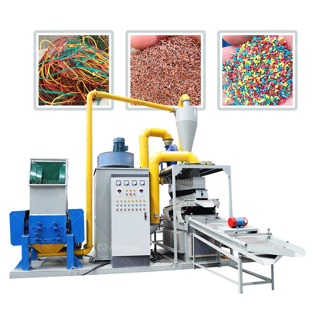Copper Rice Separator Automatic Copper Extraction Pulverizer Wire Granulator Machine