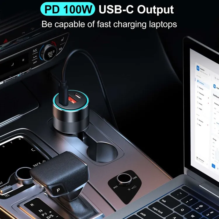 CHOETECH TC0011 130W Dual Type-C Port Car Charger Price in Pakistan | Fonepro