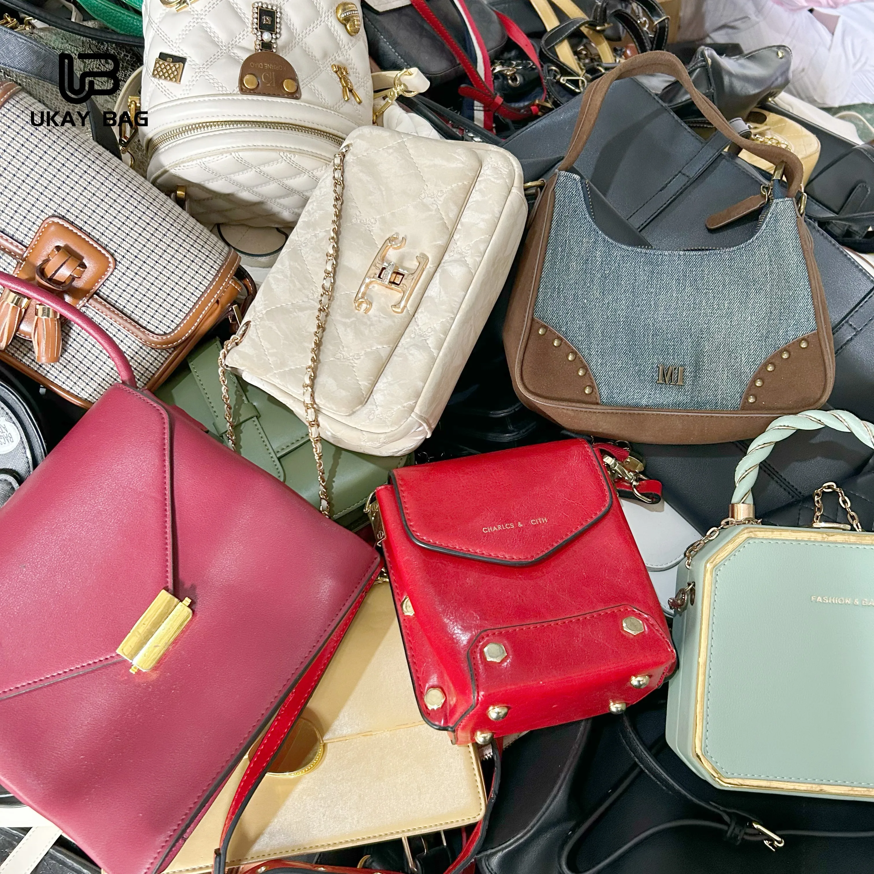 A15 Wholesale Used Bags Luxury Branded Lady Second Hand Resell Original  Designer Bags in Bale 2nd USA and Korea Ukay Premium Bag