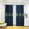Ricamo giglio blu navy