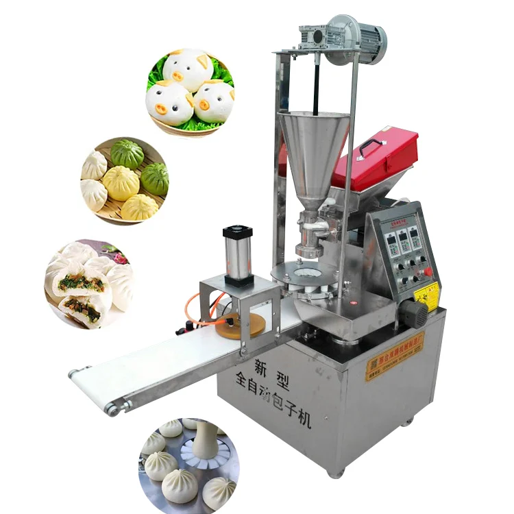 Fully Auto square steamed bun making machine momo in dumpling machine