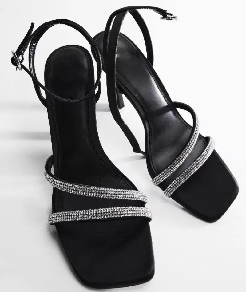 Customized New Modern Summer Shoes Rhinestone Strap Women