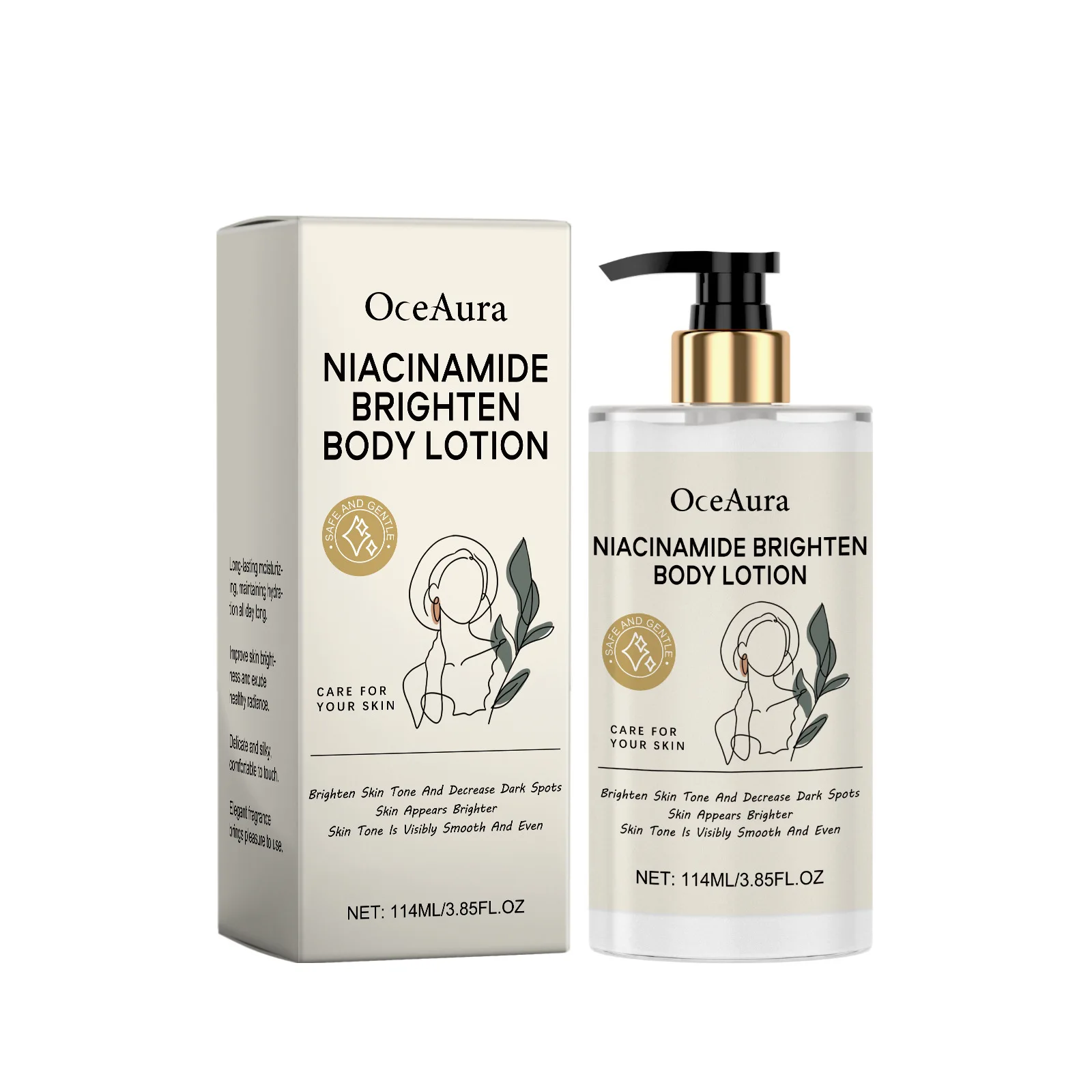OCEAURA Wholesale Brightening Skin Tone Long Lasting Moisturizing  Nourishing Skin Niacinamide Moisturizing Body Lotion