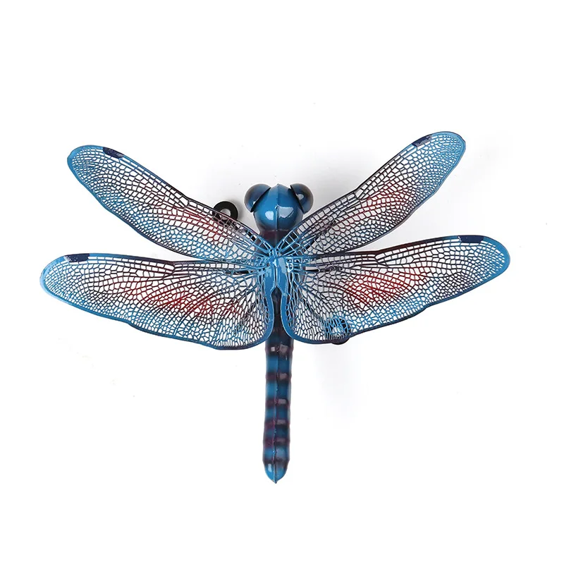 metal dragonfly wall hanging arts Blue