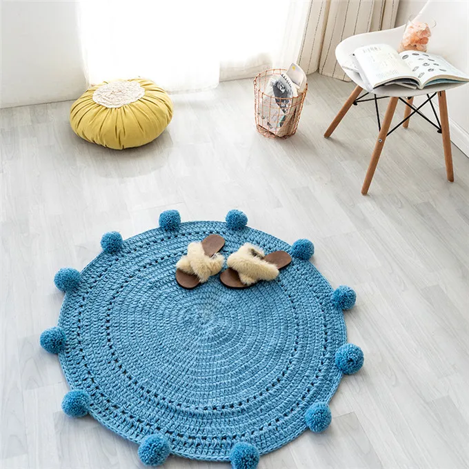 Nursery rug, nursery floor rugs, girls room rug, baby room popular decor crochet, crochet rug modern, round rug bedroom, small round rugs, carpet