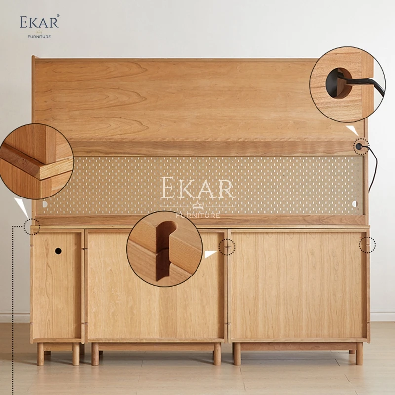 product new design solid wood multifunctional storage restaurant sideboard-64