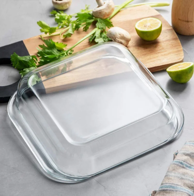 9x9 Glass Baking Dishes High Borosilicate, Microwave Safe