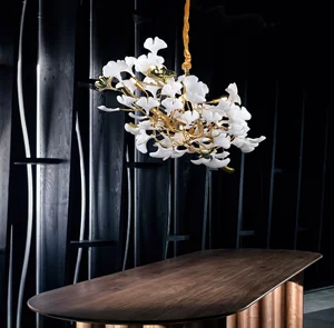 ECOJAS New Design Capper Crystal Luxury Chandelier for Indoor Villa Restaurant Hotel Pendent Lighting