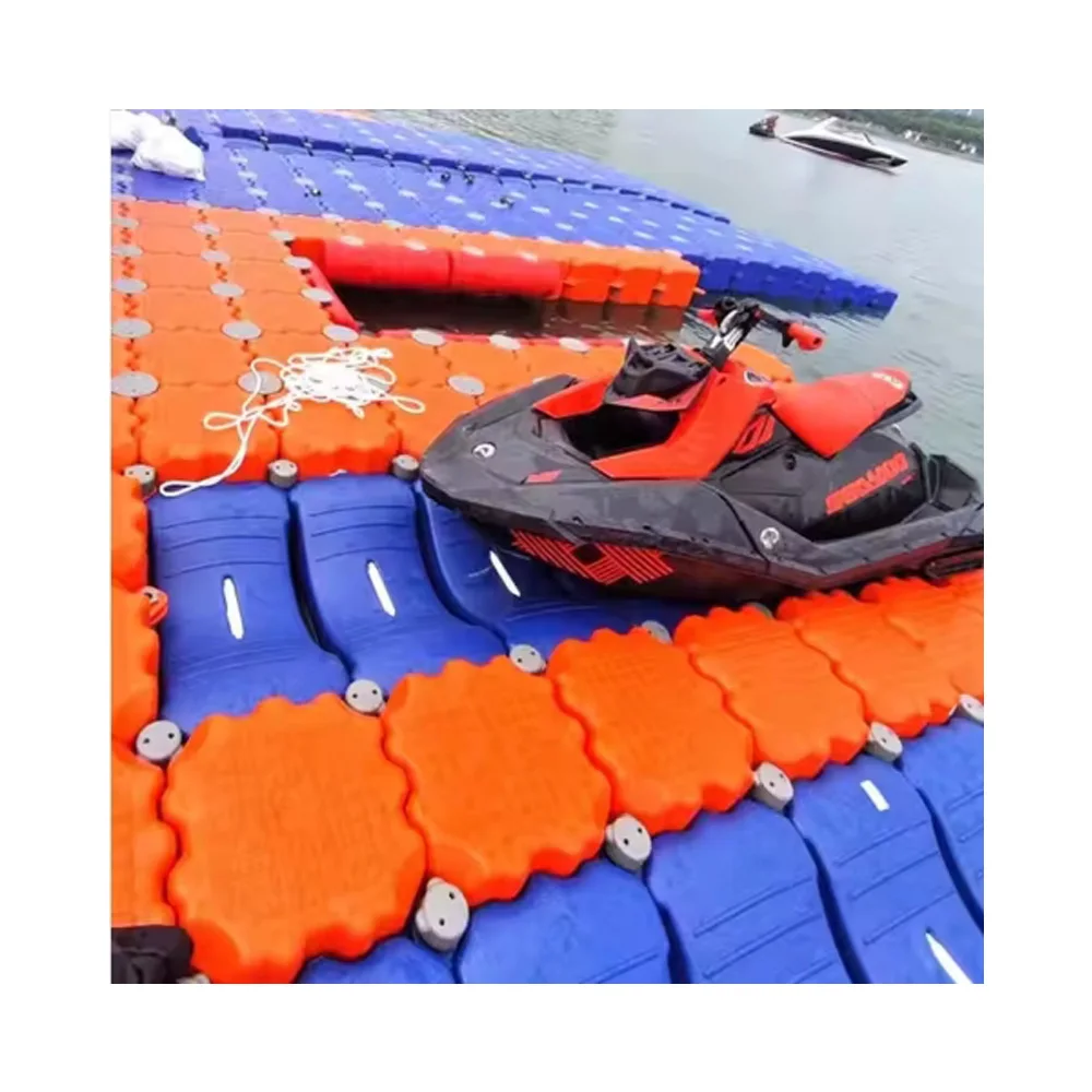 Modular Floating Pontoon Dock for Jet Ski Sea Doo Fishing Boat Yacht Ship Platform Bridge Water Walkway Aquaculture Marine Use
