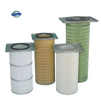 Industrial Air Filter Media Polyester Constructed Element Cartridge Square Flange Filter Cartridge Dust Filter