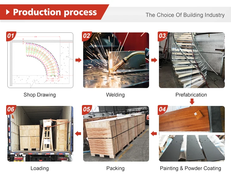 Luxury Modern Staircase Stack Stair Design for Offices