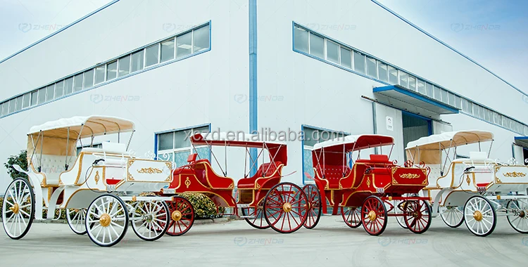 Special Transportation horse drawn carriage / Romantic wedding carriage Sightseeing Horse Carriage for Sale