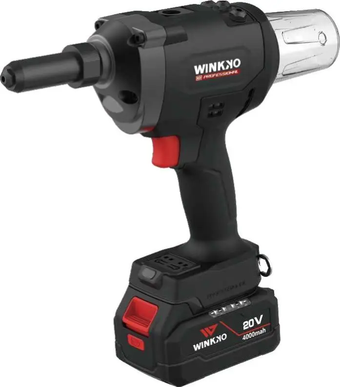 Professional 4.8-6.4mm Cordless Rivet Tool Safe Lithium Battery Ring Groove Gun for Huck Bolt Lockbolt