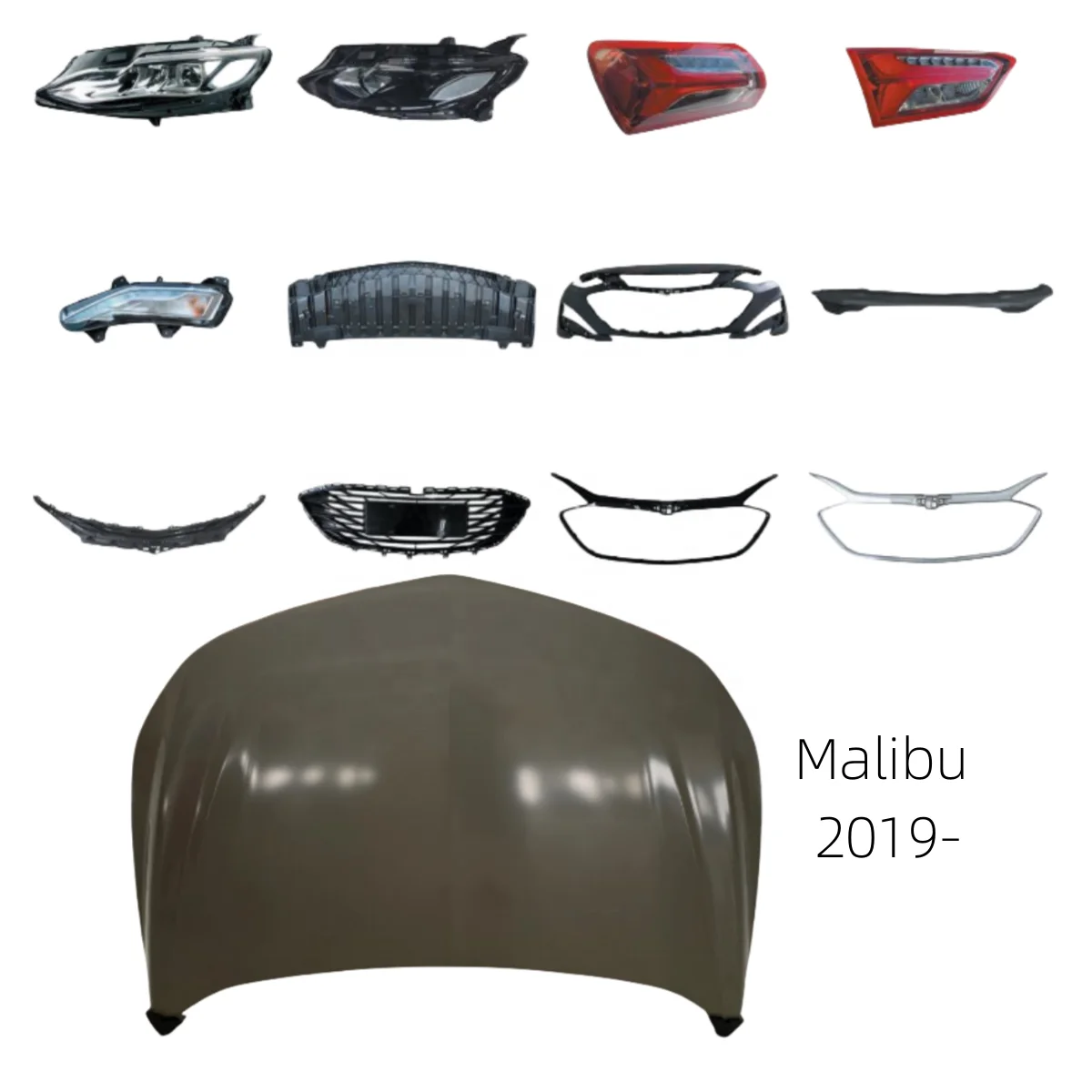 MALIBU 2012 2017 2019 Car Hood Fender Doors Tail Gate Rear Fender Cars Parts Supplier Auto Body Part Malibu Auto Parts